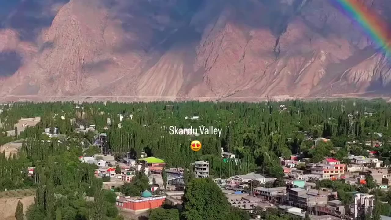 Skardu valley in Pakistan