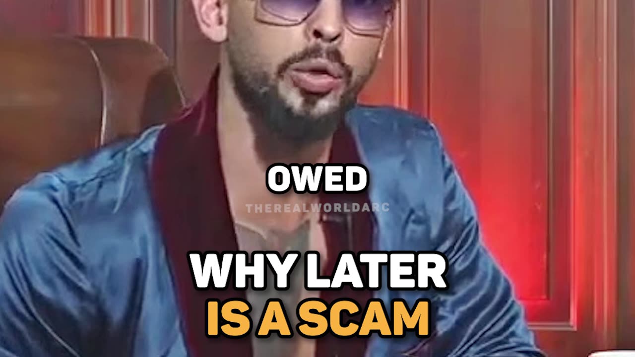 Tate explains why later is a scam