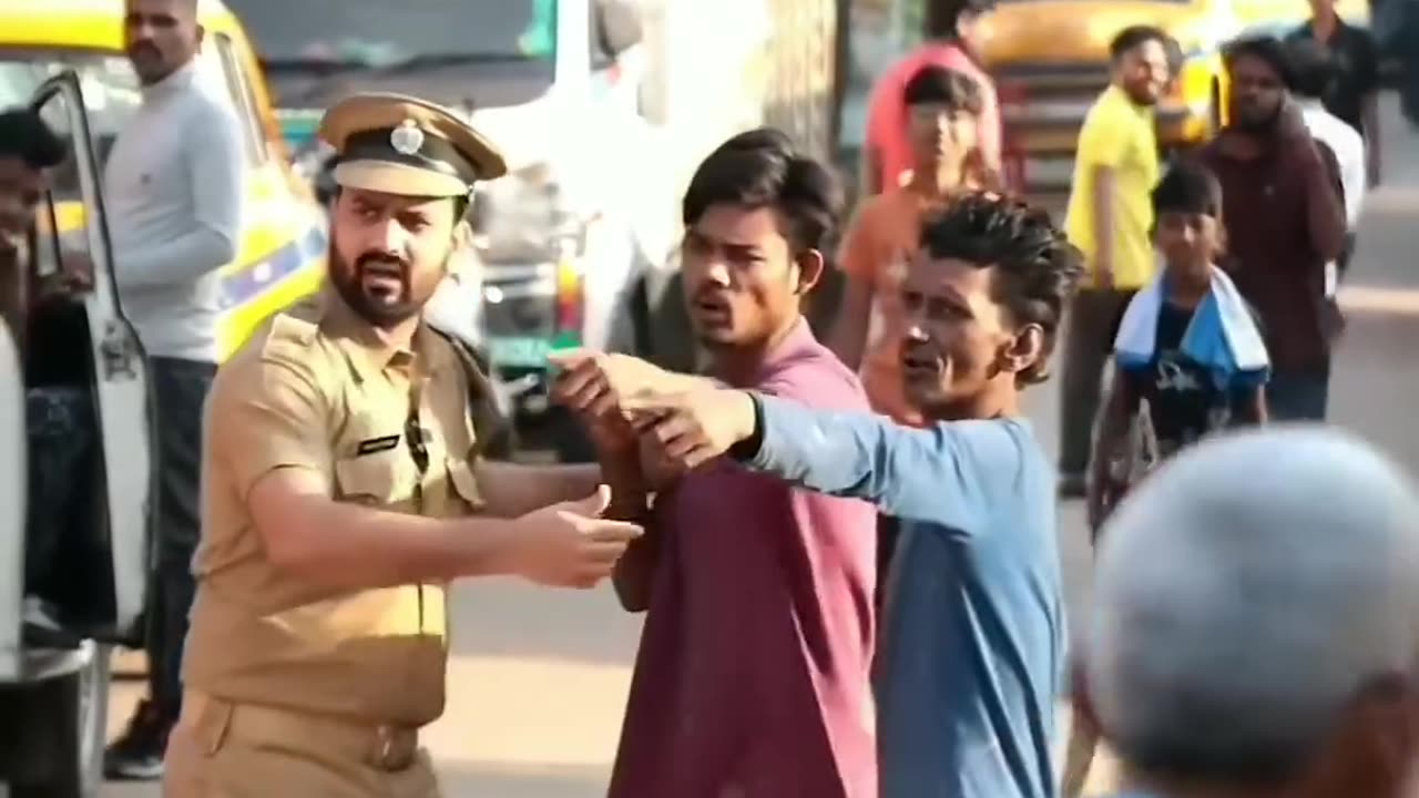 HITTING THE POLICE MAN