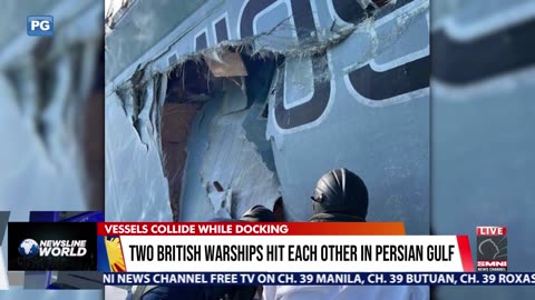 Two British warships hit each other in Persian Gulf