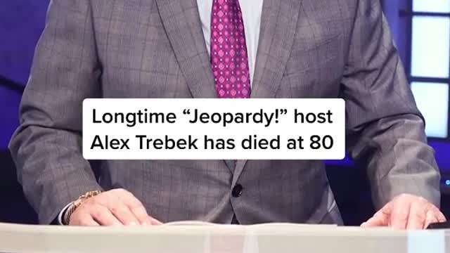 Longtime "Jeopardy!" host Alex Trebek has died at 80