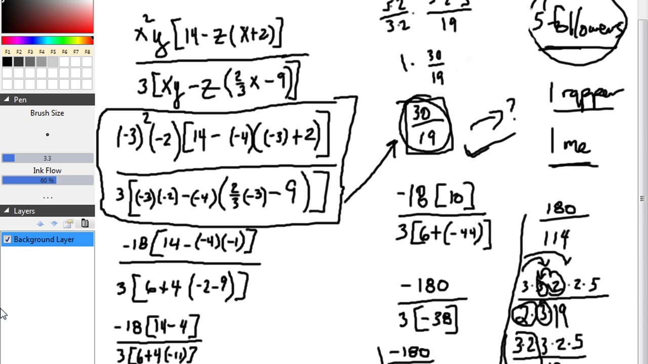 Algebra Part 1 Evaluating Expressions Part 7 - Thank you C.Jack, Momma82, and H.I.PA!