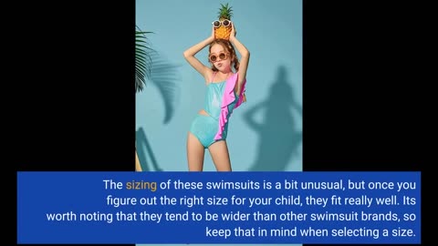 Customer Comments: HONISEN Girls One Pieces Swimsuit Cute Swimwear Bathing Suits 2-12 Years