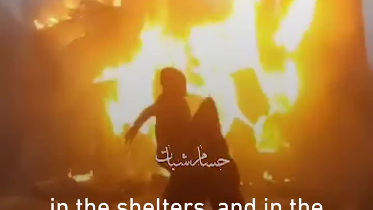 Gaza shelter set on fire as Israel drops incendiary and smoke bombs