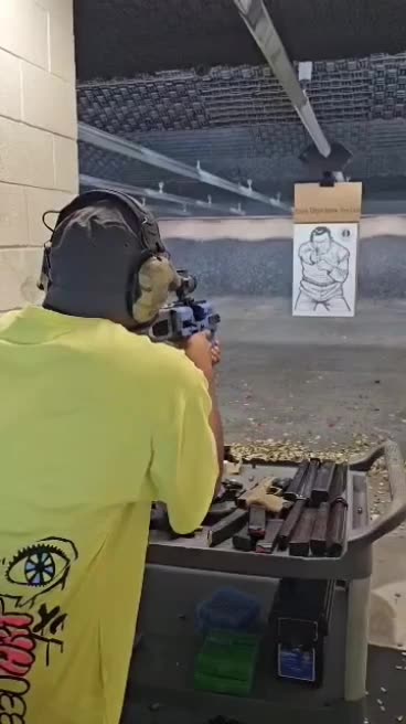 Range Day Full Auto Glock with Roni