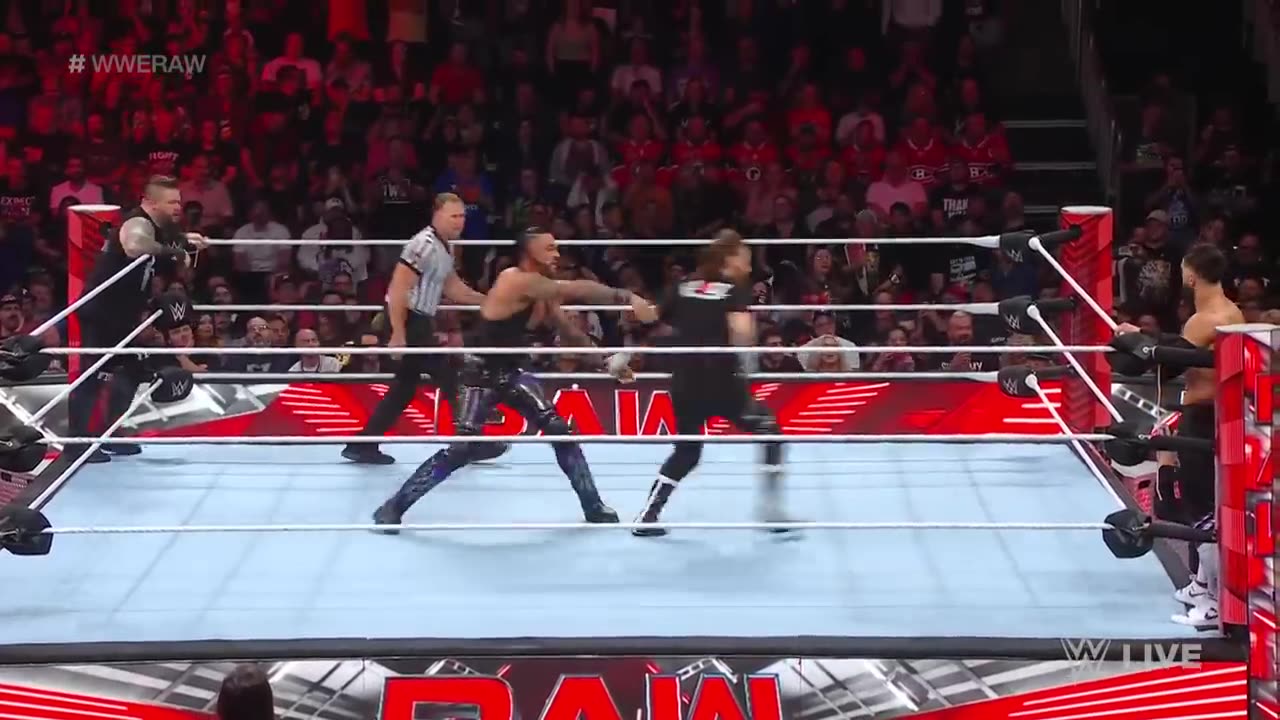 W.. Kevin Owens sami zaxn 🆚. The Judgment Day ends in Disqualification