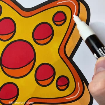 🌊 Watch as I bring this starfish to life with vibrant colors from the "Beach Vibes" Coloring Book! 🌟