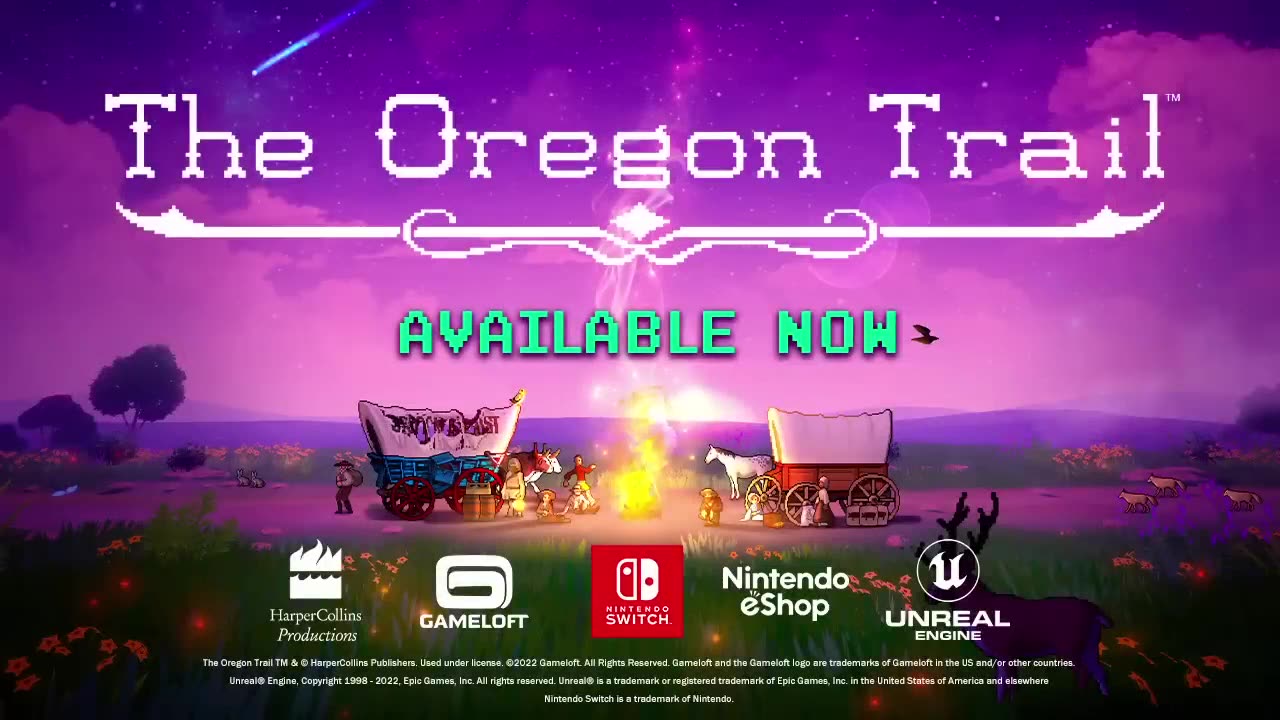 Nes switch Oregan trail trailer.