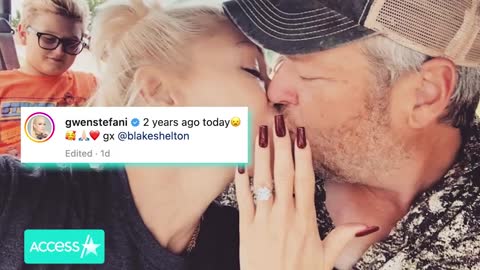 Gwen Stefani & Blake Shelton Celebrate Engagement Anniversary