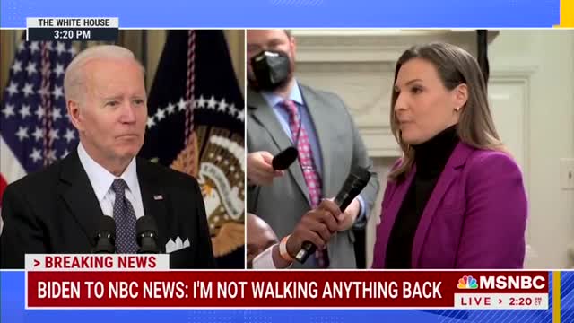 Biden: ‘Nobody Believes We’re Going to Take Down... I Was Talking About Taking Down Putin’