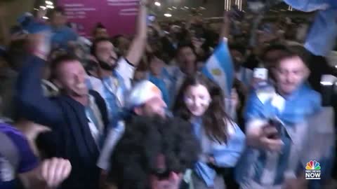 ARGENTINA FANS REJOICE AS MESSI LEADS TEAM TO WORLD CUP FINAL