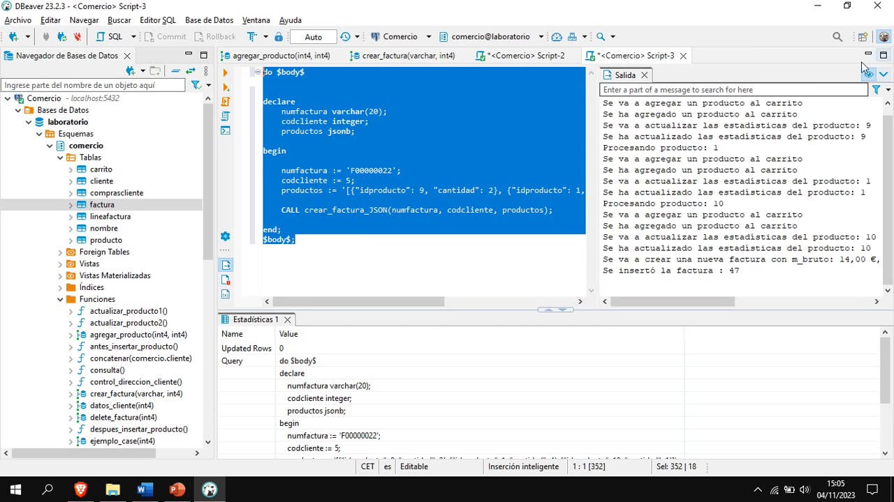 Lenguaje SQL y PostgreSQL parte 33. Procesando un JSON