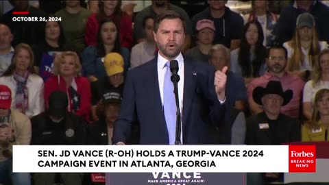 JD Vance Rallies Supporters In Atlanta, Georgia 10/26/24