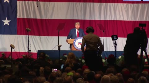 Donald Trump Delivers a Speech In Georgia