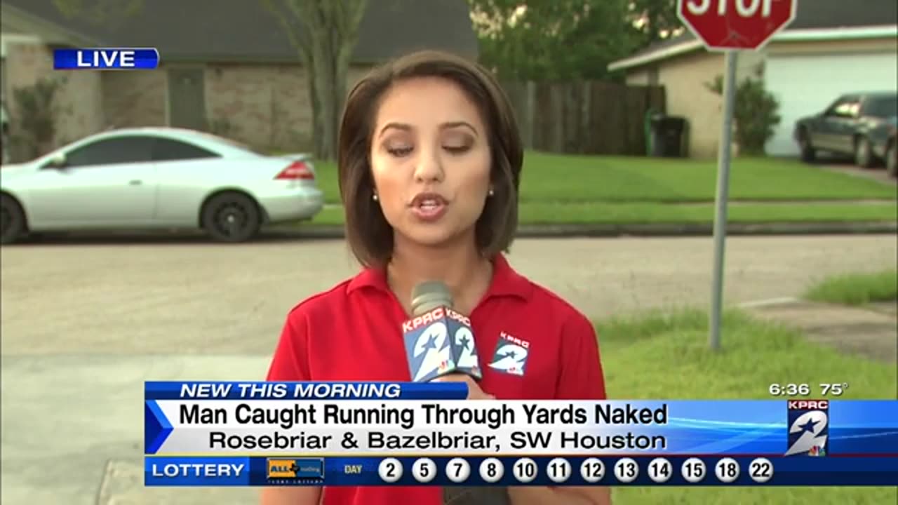 Man Caught Running Through Yards Naked