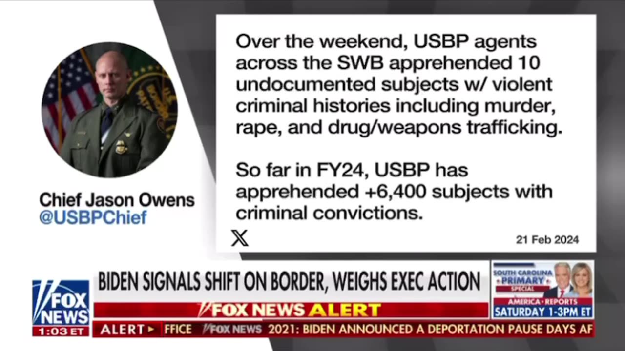 Biden changing his mind on the border