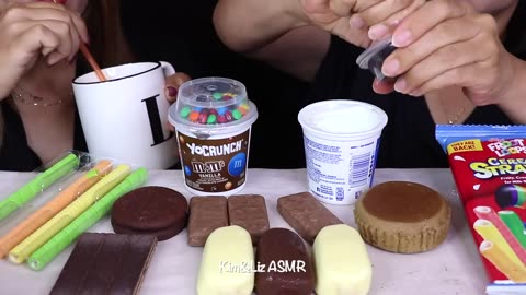 Food ASMR video 🍫🍬🍭🍩