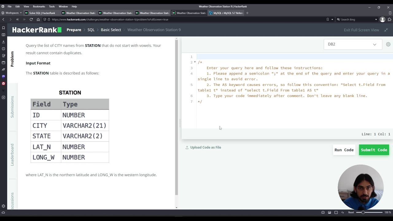 Weather Observation Station 9 | SQL Basic Select | HackerRank Solution