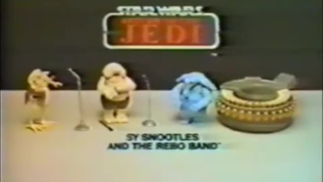 Star Wars 1983 TV Vintage Toy Commercial - Return of the Jedi Sy Snoodles & the Reno Band