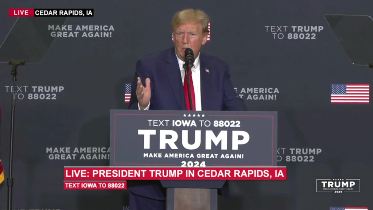 President Trump in Cedar Rapids, IA - December 2nd 2023