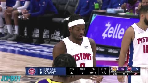 Isaiah Stewart charges LeBron after being bloodied, a breakdown