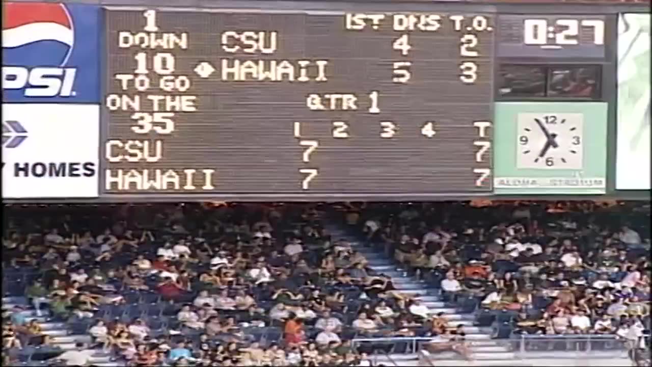 2007 - Hawaii Offense vs Charleston Southern Defense