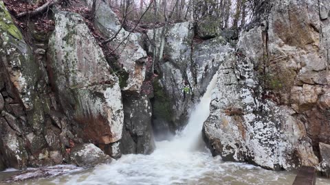 Glenn Falls After A Lot of Rain