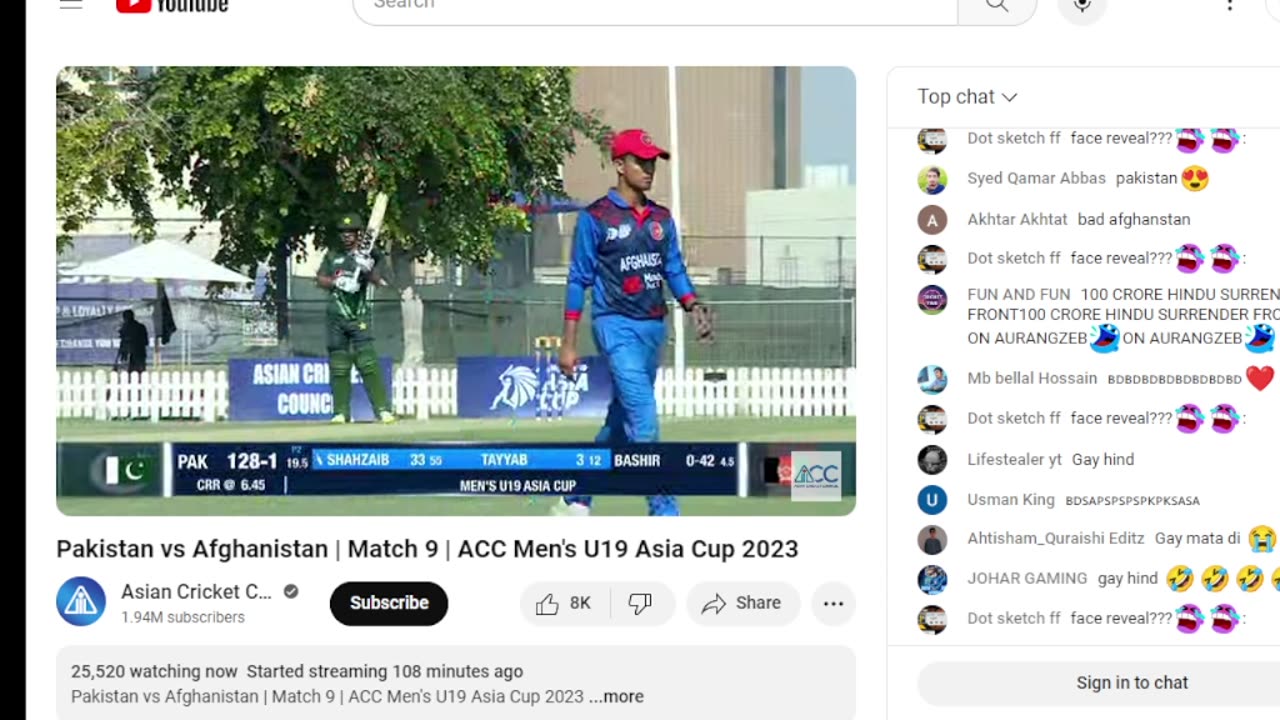 Pakistan vs Afghanistan | Match 9 | ACC Men's U19 Asia Cup 2023