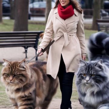 Her Cats are bigger than yours😱🐈