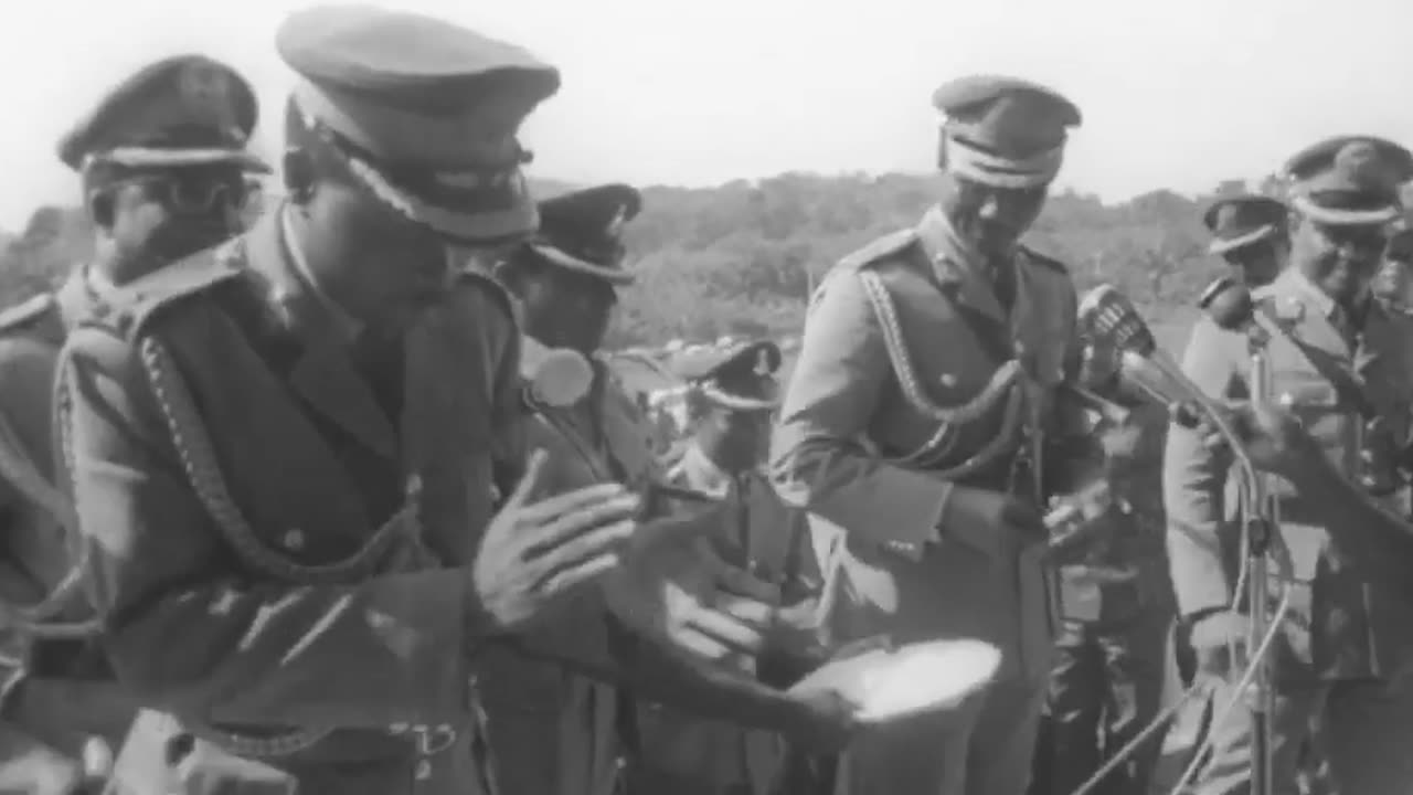 Yakubu Gowon Addressing Soldiers of the Nigerian Army 3rd Battalion In Ibadan, Nigeria - Nov 1969