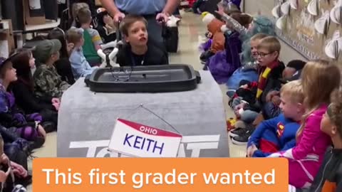 This first grader wanted to transform his wheelchair for Halloween