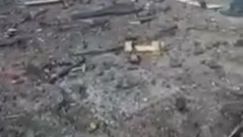 A broken column of the Armed Forces of Ukraine near Melitopol