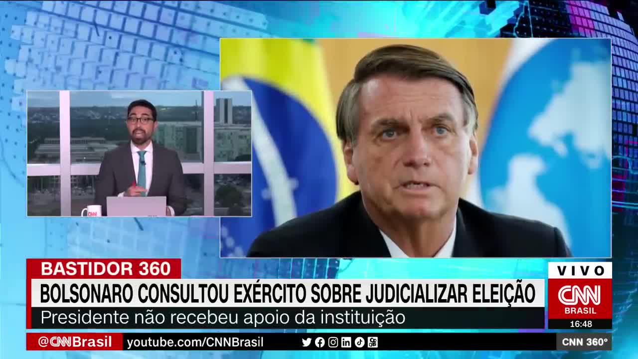 Bolsonaro consultou o Exército sobre judicializar a eleição | CNN 360º