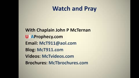 Watch and Pray