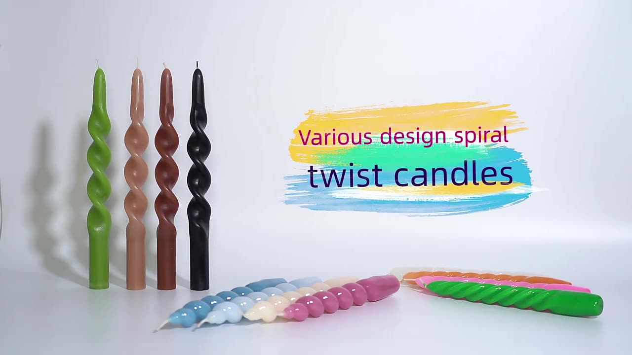 Fashon twisted candles show