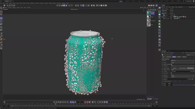 It turns out that C4D can make condensation water drop animation without plug-in. Part IX.