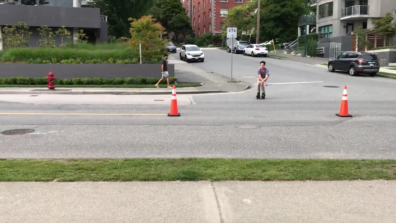 Man Faceplants While Jumping Down A Hill With Skates