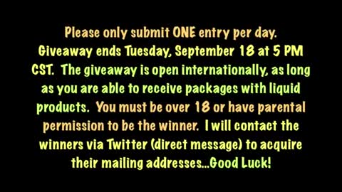 Fall BBW Twitter Giveaway (2012-09-11)