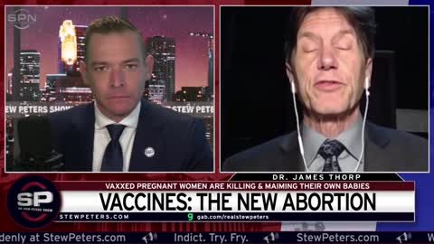 דר גיימס תורפ גינקולוג מיילד רואה בקלינקה תופעות מזריקות שגורמות הפלות והתקפי לב בעובר בעודו ברחם ומעריך שיגרמו ל-2 מיליון לידות שקטות בשנה