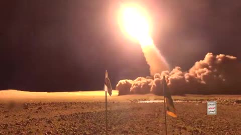 The Yemeni armed forces release footage of the launch of two hypersonic missiles