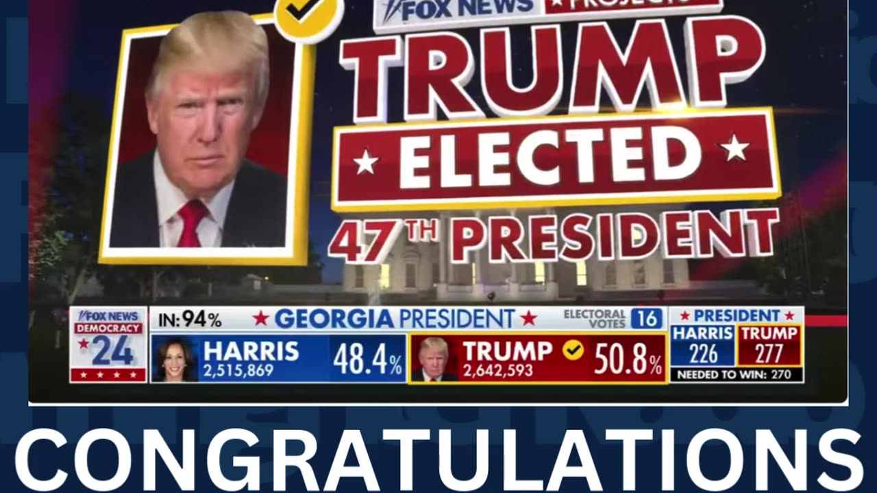 CONGRATULATIONS AMERICA CONGRATULATIONS WORLD