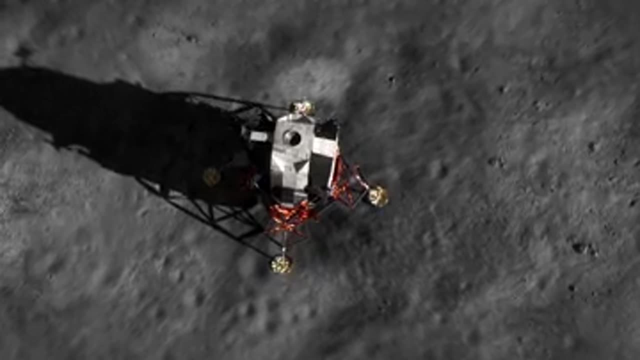 Chandrayan 3 Live footage landing on moon