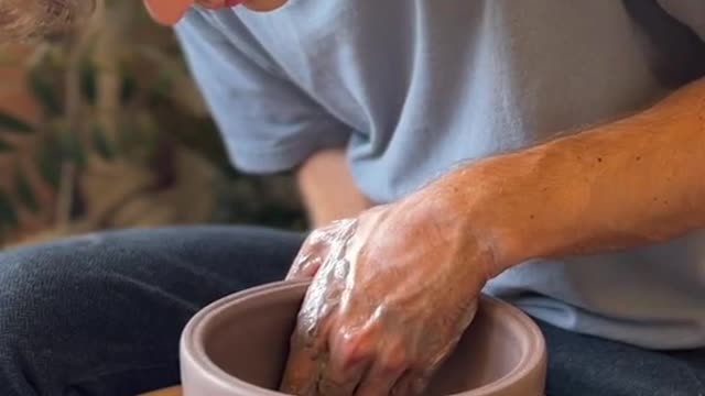 I was happy with this one #pottery #satisfying #asmr