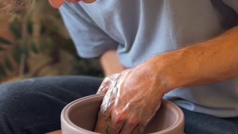 I was happy with this one #pottery #satisfying #asmr