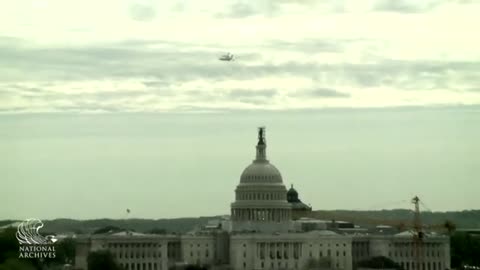Discovery Space Shuttle flies by The National Archives
