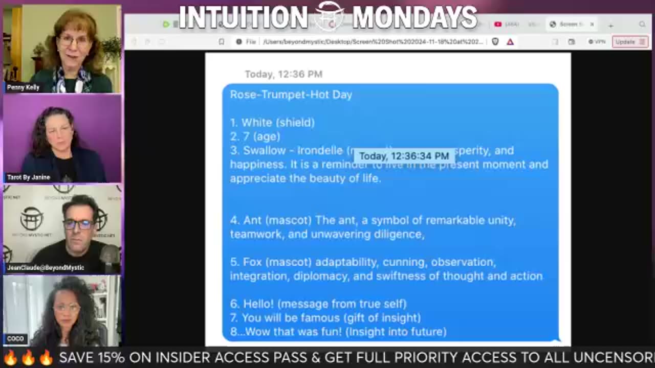 🪷 INTUITION MONDAYS with JANINE & PENNY - NOV 18