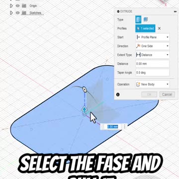 Fusion360: Thin Extrude