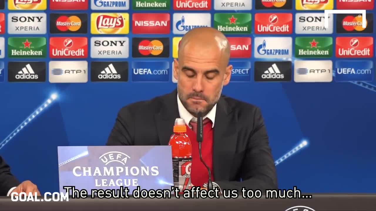 Pep forgets which language he's supposed to speak