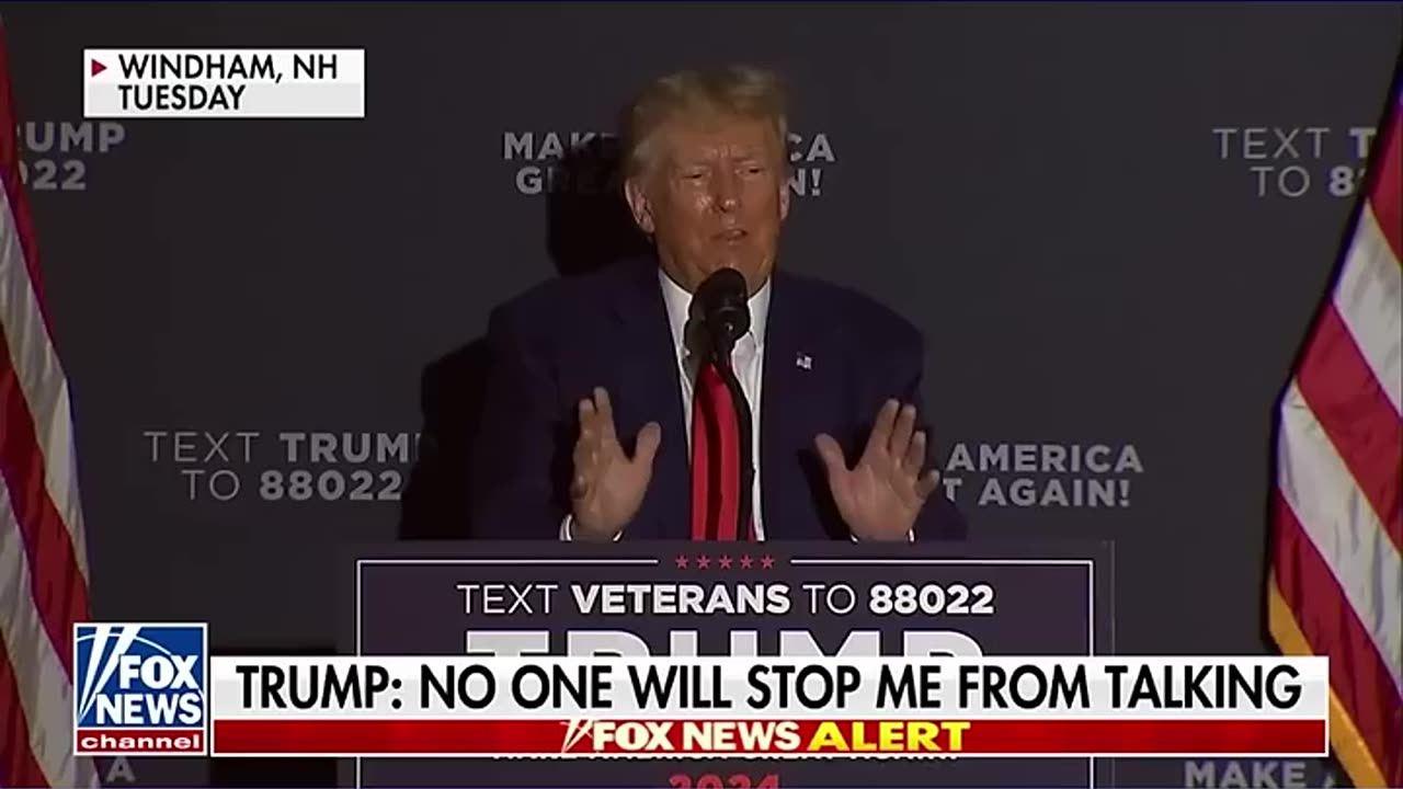 Donald trump: They aren't taking away my first amendment rights!