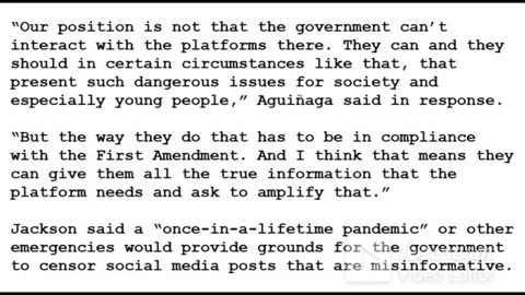 24-0318 - Ketanji Brown Jackson ‘concerned’ 1st Amend Is ‘Hamstringing’ Government from Censorship